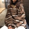 12_78US $ 40% OFF_Knitted Sweaters Women Oversized V Neck Striped Pullover Vintage Sweater Aut...jpg