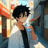 anime-boy-drinking-milk-on-the-sidewalk-black-hair-good-facial-features-933801308.png