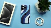 Blue swirl phone